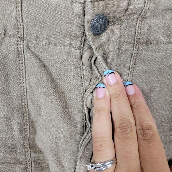 NWT Free People Cutoff Jean Shorts. Tan 4#012 - Picture 12 of 16